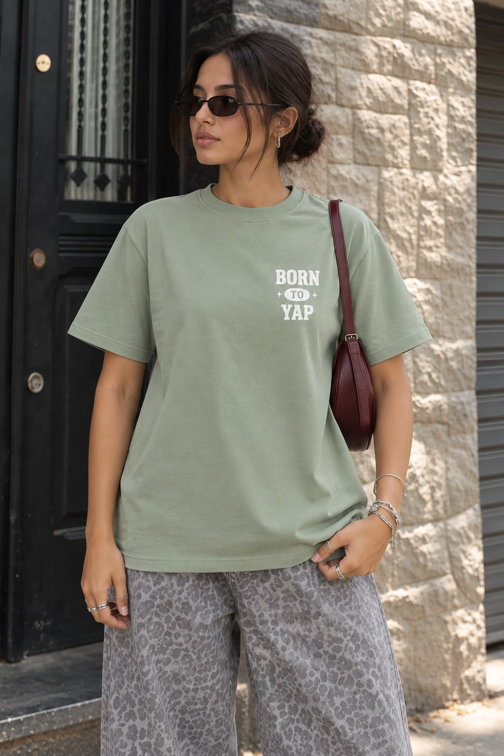 Born to Yap Oversized Tee