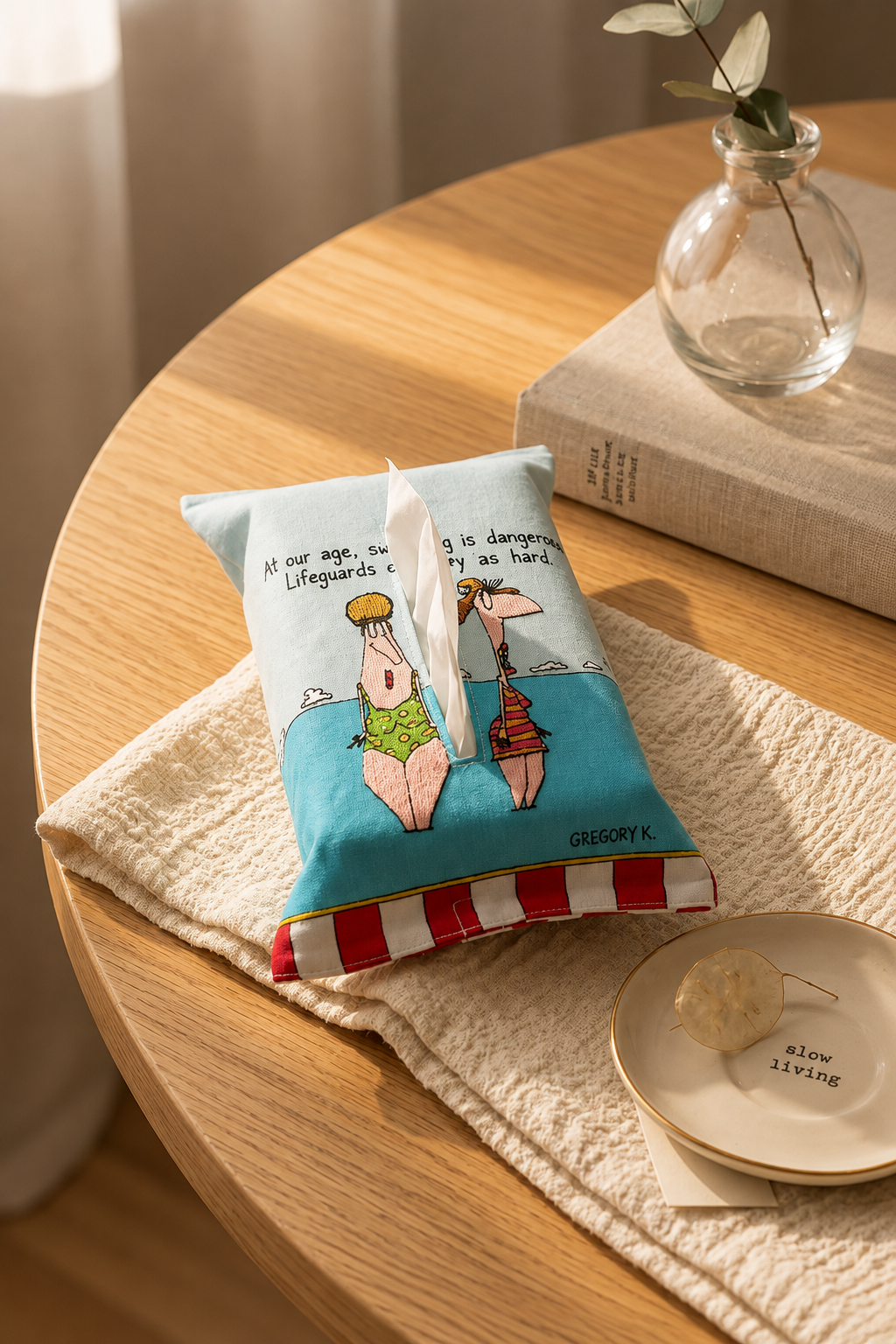 Illustrated Tissue Box Cover
