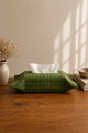 Checked Tissue Box Cover
