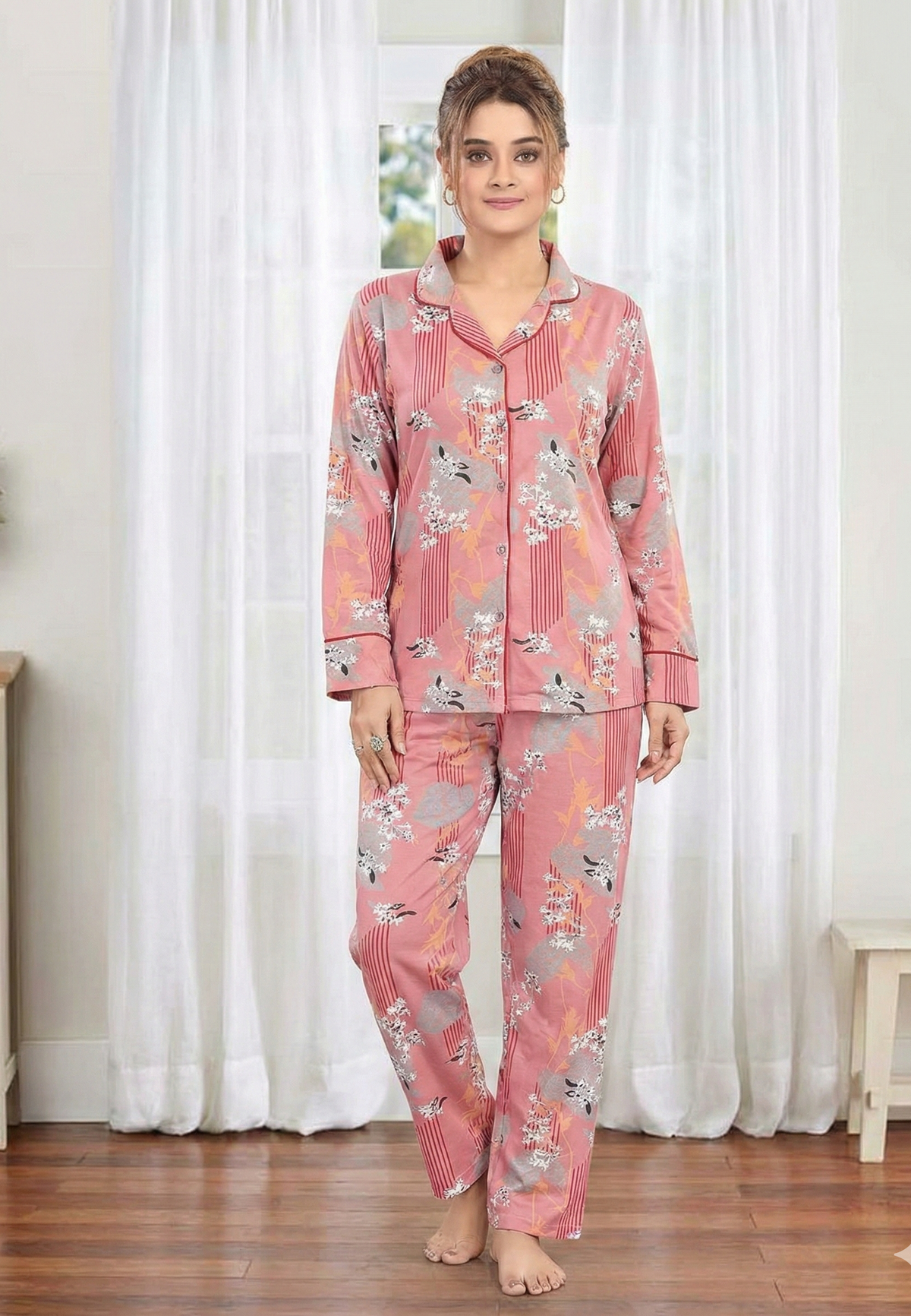 Pink Petal Pajama Set