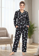 Noir Bloom Pajama Set