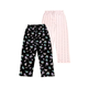 Pack of 2 Pajamas - Noir Bloom & Ivory Pink