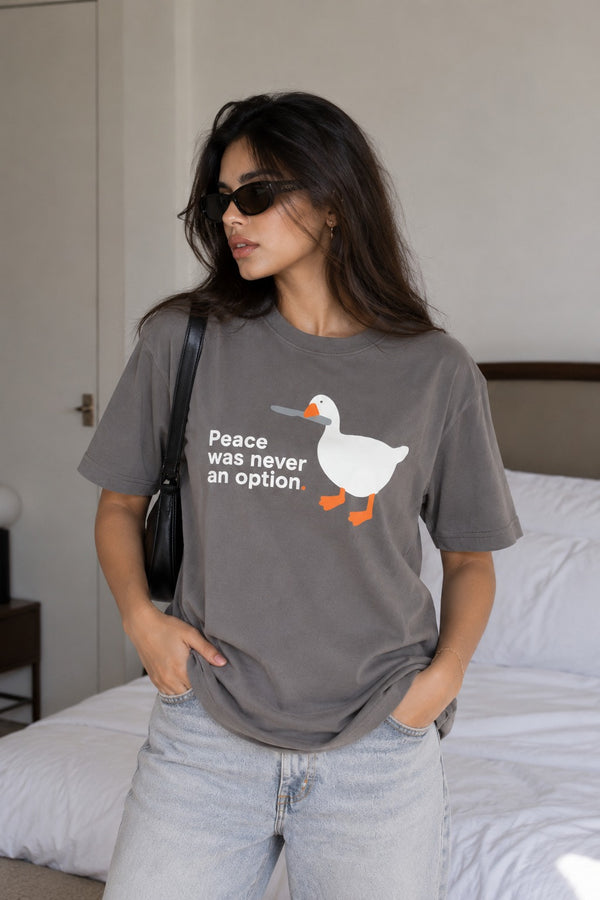 No Peace Oversized Tee