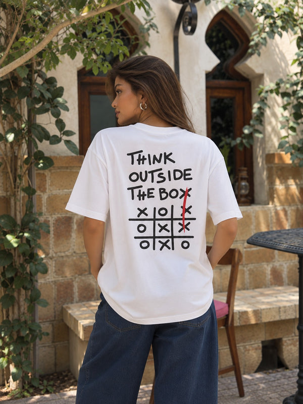 Think Outside Oversized Tee